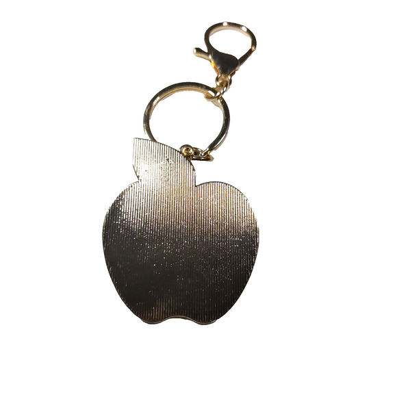 Best Teacher Ever Metal Apple Keychain School - Picture 3 of 3